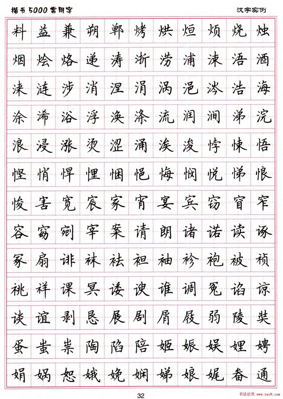 (硬笔书法)楷书5000常用字_jpg_32.jpg